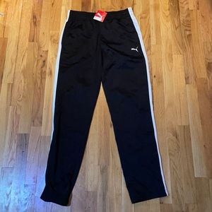 Men’a Black and White Puma Sweatpants